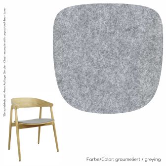 Eco felt seat cushion suitable for Andersen AC2 chair